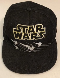 Star Wars X-Wing Hat Unisex Youth Size Adjustable Snapback Cap Black - Picture 1 of 10