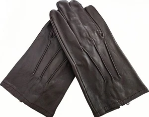 Men's Driving Cycling Dress Genuine Lambskin Unlined Leather Gloves - Picture 1 of 26