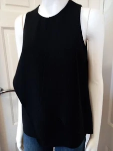 Whistles Ladies Black Layered Top Size UK 12. - Picture 1 of 9