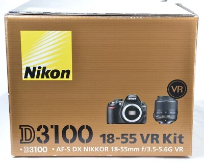 Nikon D3100 18-55mm VR Kit DSLR Camera BOX ONLY With Docs, Discs, internal boxes - Image 1 of 4