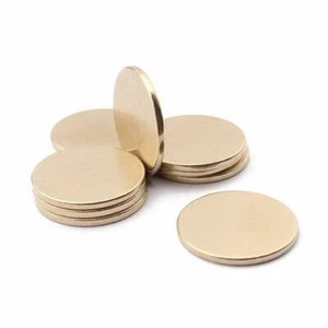 5 pezzi dischi per timbratura ottone grezzo 25 mm rotondi etichette vuote ciondoli accessori per creazione gioielli - Foto 1 di 12