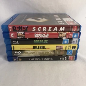 Blu-ray Lot Of 6 Movies Bundle Action Thriller Comedy Scream Hulk Kill Bill - Picture 1 of 16