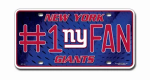 New York Giants License Plate #1 Fan - Picture 1 of 1