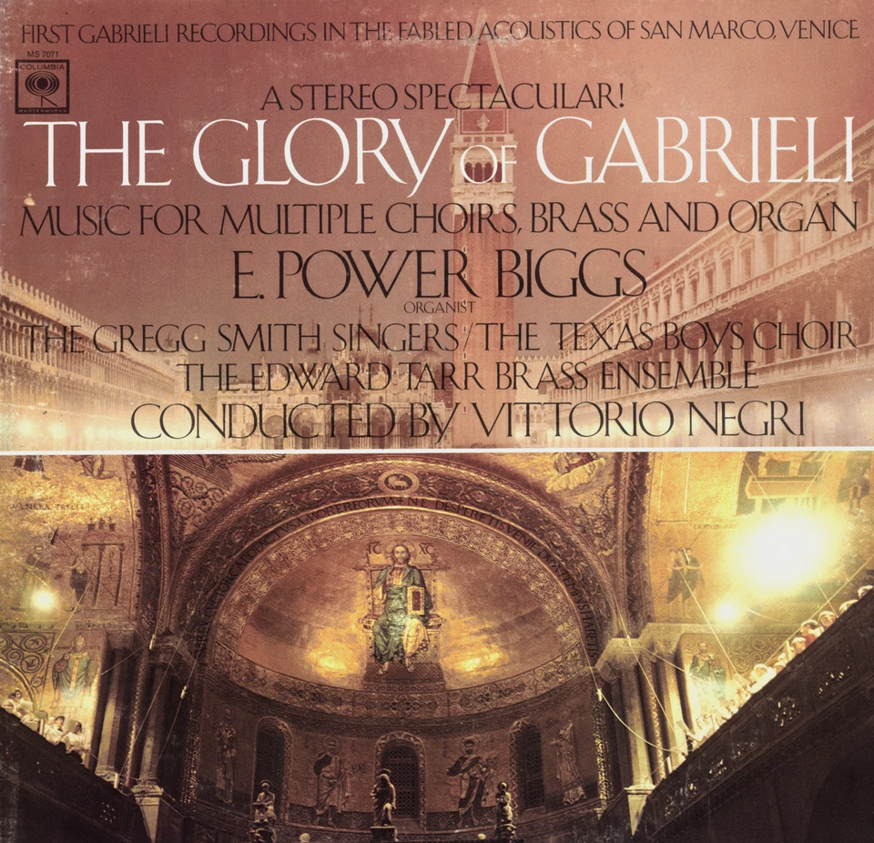 LP THE GLORY OF GABRIELI ~ E. POWER BIGGS GREGG SMITH SINGERS EDWARD TARR BRASS - Image 1 of 1
