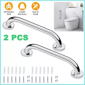 2 piezas Barra de agarre de acero inoxidable Baño Seguridad para discapacitados Soporte de bañera de ducha - Imagen 1 de 10