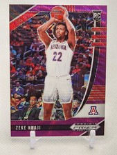 🏀ZEKE NNAJI ROOKIE PURPLE WAVE REFRACTOR 2020 Prizm Nuggets Arizona Card🏀