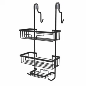 Evolve Lifewares Matte Black Rust Free Over The Screen Shower Caddy - Picture 1 of 1