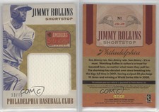 2013 Panini America's Pastime Jumbo Swatches /75 Jimmy Rollins #JS-JR