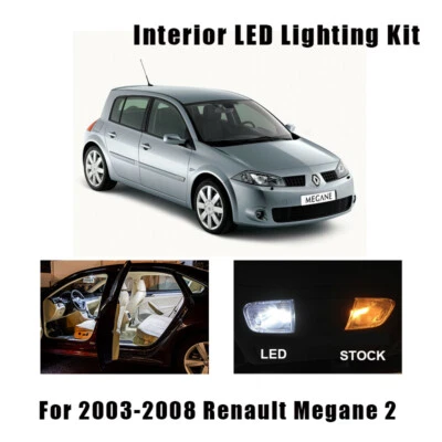 10pcs Canbus LED Bulbs Interior Light Kit For 2003-2008 Renault Megane II 2 MK2  - Image 1 of 4