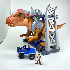 Imaginext Grande 33" 2018 T Rex Dinosaurio Juguete Jurassic World Juego FMX85 ¡FUNCIONA! - Imagen 1 de 24