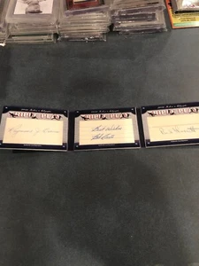 2019 HA Historic Autographs Triple Play MLB players Who Served During WWII - Picture 1 of 6