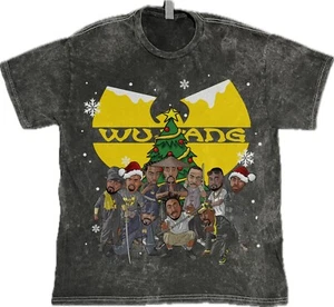 Wu-Tang Clan Weihnachten T-Shirt on Hip Hop Rap on 100% Baumwolle Vintage Washed Tee - Bild 1 von 2