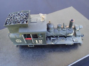 Top Loader BALDWIN 0-4-2T HOn3 Scale Brass Steam Loco Painted #12 - Picture 1 of 18