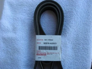 Toyota Genuine Part-90916-A2023 Serpentine V-Belt-Made in U.S.A. - Picture 1 of 4