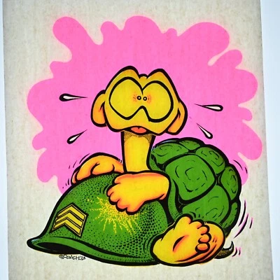 Винтажная футболка 1970-х с теплопередачей | Turtle Army | новая из старых запасов с рисунком - Изображение 1 из 4