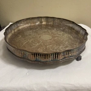 Sheffield Silver On Copper Tray Scalloped 9.75x2.25, England - Picture 1 of 7