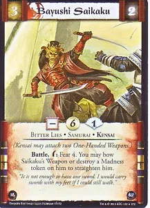 Bayushi Saikaku L5R CCG TF Twenty Festivals - Picture 1 of 1