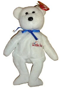 Ours blanc Ty Beanie Babies "Little Star" 8,5 pouces, date de naissance 4 juin 2005 - Photo 1/8