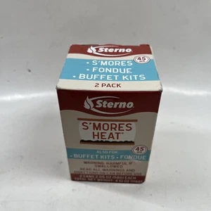 1 of Sterno S'mores Heat Fuel Cans 2 Pack Silver Fondue Kids Fun Buffet Fire 45m - Picture 1 of 3