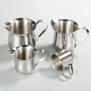 2/3/5/8oz Stainless Steel Milk Frothing Jug Coffee Frother Pitcher Mug Small/Big - Picture 1 of 12