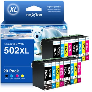 20 Druckerpatronen Kompatible für Epson 502 XL WF2860 DWF WF2865DWF XP-5100 5105 - Bild 1 von 5
