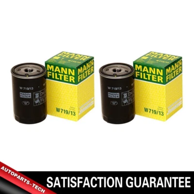 Mann Engine Oil Filter 2pcs Fits 1985-1993 Mercedes-Benz 190E l4 2.3L AY17 - Image 1 of 2