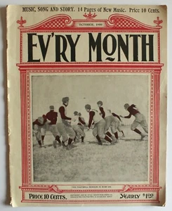 1900 Ev’ry Month Magazine Early Football Cover - Picture 1 of 7
