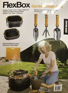 5x Job Lot 5pc FlexBox Garden Set PopUp Tub Dig Garden Tools Knee Cushion Bundle - Picture 1 of 5