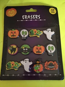 Halloween Erasers - Package of 12 - New - Picture 1 of 1