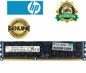 HP Hynix 16GB 2Rx4 PC3-12800R 1600MHz DDR3 ECC Server Memory Memory | 672612-181 - Picture 1 of 2
