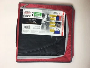 Five Star Zipper Binder 2" 530 Sheet Handle Storage Pocket With Straps - Picture 1 of 3