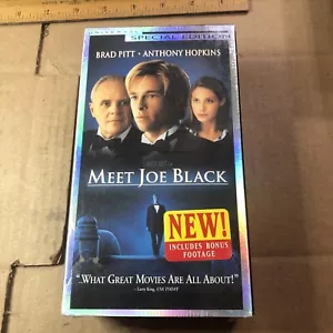 Meet Joe Black (1996) VHS NEW Sealed Brad Pitt Anthony Hopkins Special Edition - Foto 1 di 5