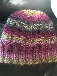 SAMPLE SALE HUGS & KISSES CABLED HAT BABY / TODDLER FRANSKNITS ONE OFF OOAK - Picture 1 of 4