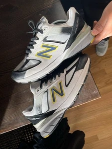 US10 New Balance 990V5/Made In Usa/ Wht/Suede M990Sb5 - Picture 1 of 5