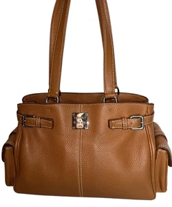 Bolso de Mano DOONEY AND BOURKE Bolsillo Lateral Marrón Cuero Guijarro, Compartimentos - Imagen 1 de 15