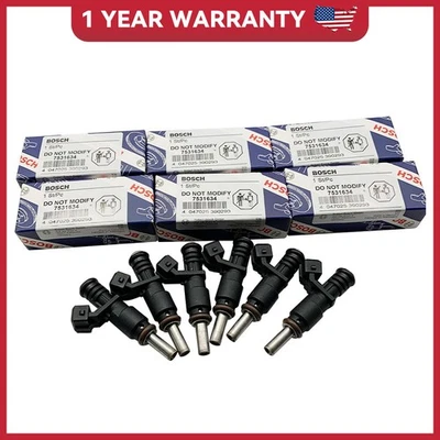 6X 7531634 Fuel Injectors Fits For 2007-2012 BMW 3.0L X3 X5 Z4 328i 328xi 528i Foto 1 de 4