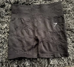 Gymshark Shorts Damen S Small schwarz Adapt Camo nahtlos hohe Taille feuchtigkeitsableitend - Bild 1 von 4