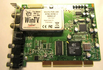 Hauppauge 26552 LF WinTV-PVR-150 NTSC NTSC-J TV Tuner PCI 5188-4202 - Image 1 of 4