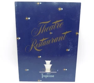 1950's Theatre Restaurant Menu Hotel Tropicana LAS VEGAS Nevada - Picture 1 of 7