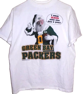 Vintage 1996 Green Bay Packers Santa Weihnachten T-Shirt L - Bild 1 von 3
