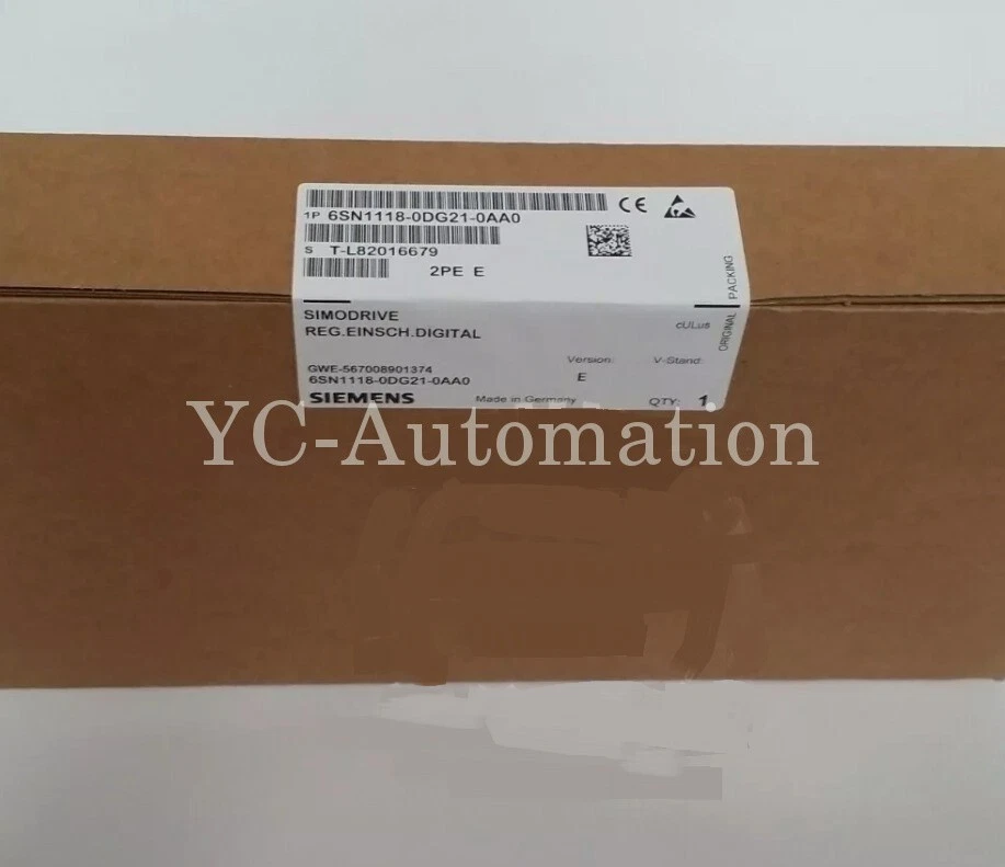 6SN1 118-0DG21-0AA0 NEW 6SN1118-0DG21-0AA0 SIMODRIVE 611-D Control Unit - Image 1 of 1