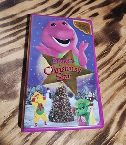 Barney’s Christmas Star VHS 2002 Video Tape Sing Along Songs Clamshell Case - Picture 1 of 4