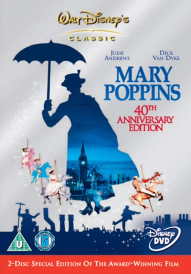 Mary Poppins (DVD) Glynis Johns Ed Wynn David Tomlinson Arthur Treacher - Image 1 of 1