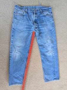 Levi’s Men’s Jeans 501XX 40x32 38x28 Light Blue Denim Made in Dominican Republic - Picture 1 of 6