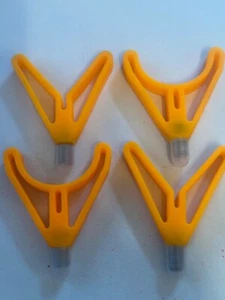 Hi-Viz Heavy Duty Pike Fishing Rod Rests / 2 Front + 2 Back rests / FREE p&p - Picture 1 of 3