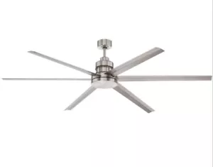Craftmade 72” Mondo Brushed Nickel DC Remote Damp Rated Ceiling Fan MND72BNK6 - Picture 1 of 1