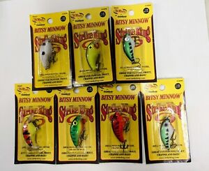 LOT of 7 Strike King Bitsy Minnow HCBPM - Assorted Colors