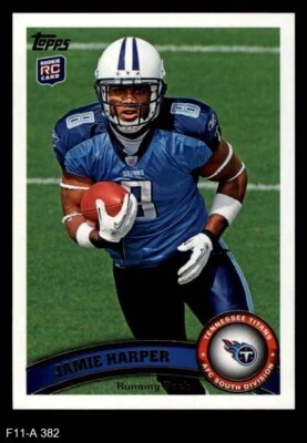 2011 Topps #382 Jamie Harper Titans RC Clemson 8 - NM/MT - Image 1 of 2