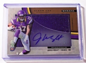2012 Topps Strata Bronze Clear Cut Rookie Jersey Autograph Jarius Wright /150 - Picture 1 of 1