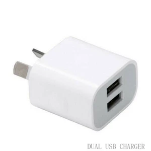 Dual USB Wall Charger Universal 2 Port Wall Home Charger 5V 2A AC Power Adapter - Picture 1 of 9